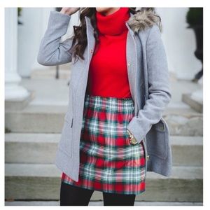 J.Crew Plaid Skirt size 0